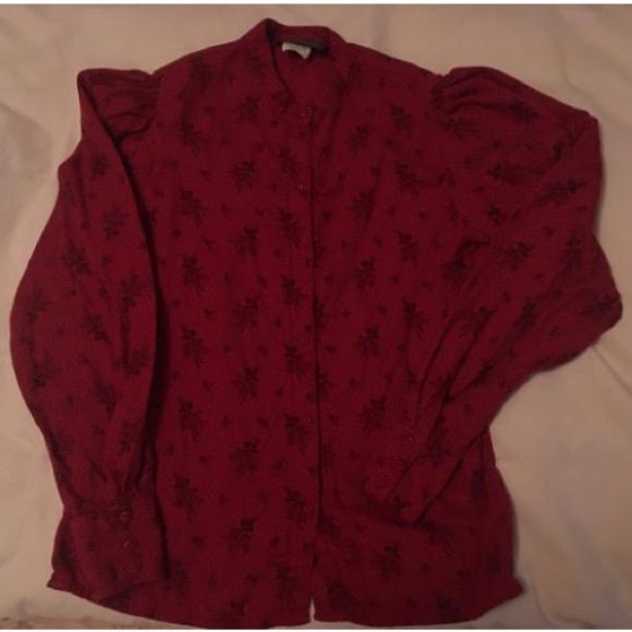 Vintage Button-Down Floral TraditionalBlouse - Picture 11 of 12